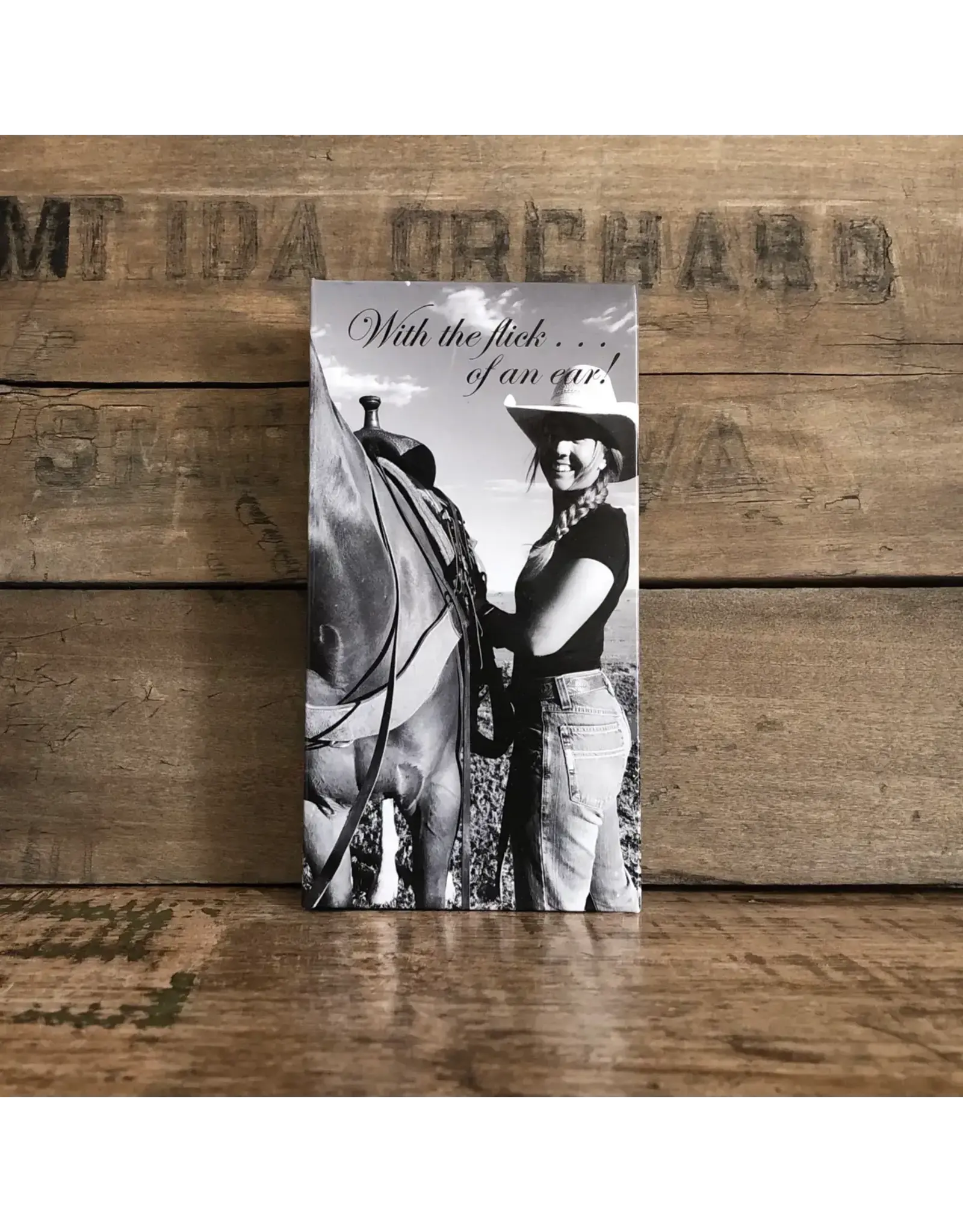 Carol Young Silver Western Saddle Stirrup Necklace W/Aqua Bead