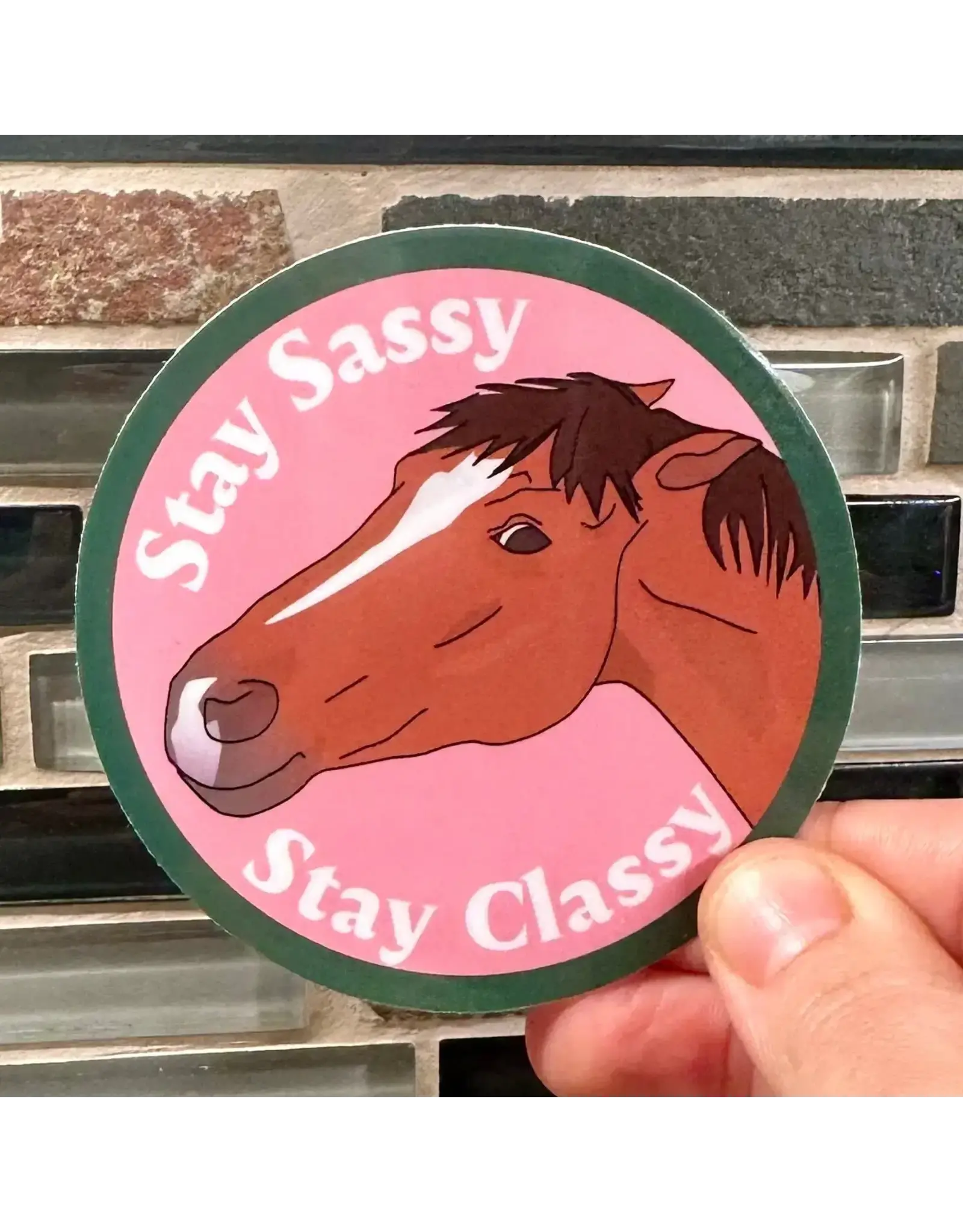 High Point Equestrian Stay Sassy Chestnut Mare Sticker