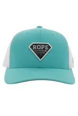 Hooey Brands Hat Rope Like A Girl Turquoise/White