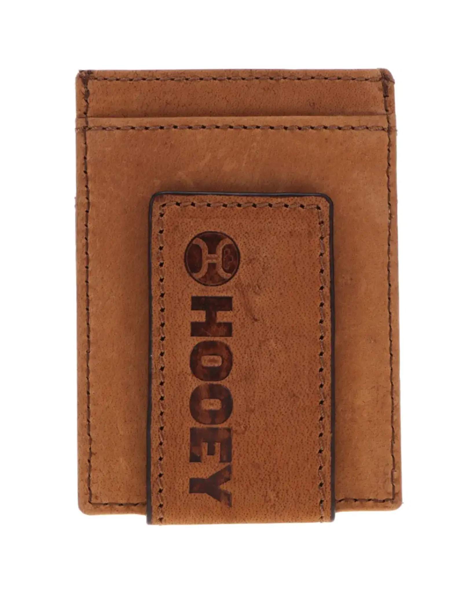 Hooey Brands "Monterey" Money Clip Brown w/ Aztec Embossed Print Wallet
