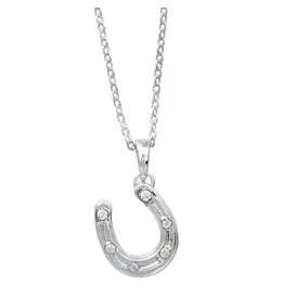 AWST International Horseshoe Pendant Necklace w/Colorful Cowboy Hat Gift Box