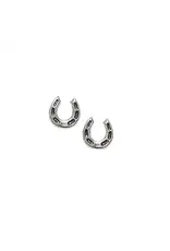 AWST International Sterling Silver Horseshoes Earrings