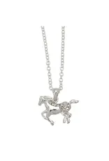 AWST International Galloping Horse Necklace w/Colorful Cowboy Hat Box
