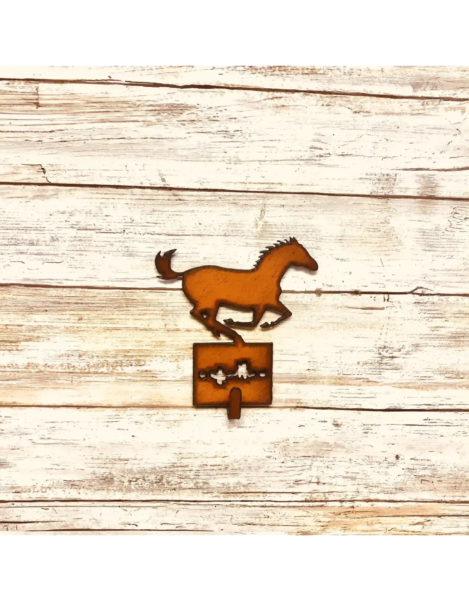 Universal Ironworks Horse Western Rodeo Single Key Hook Rustic