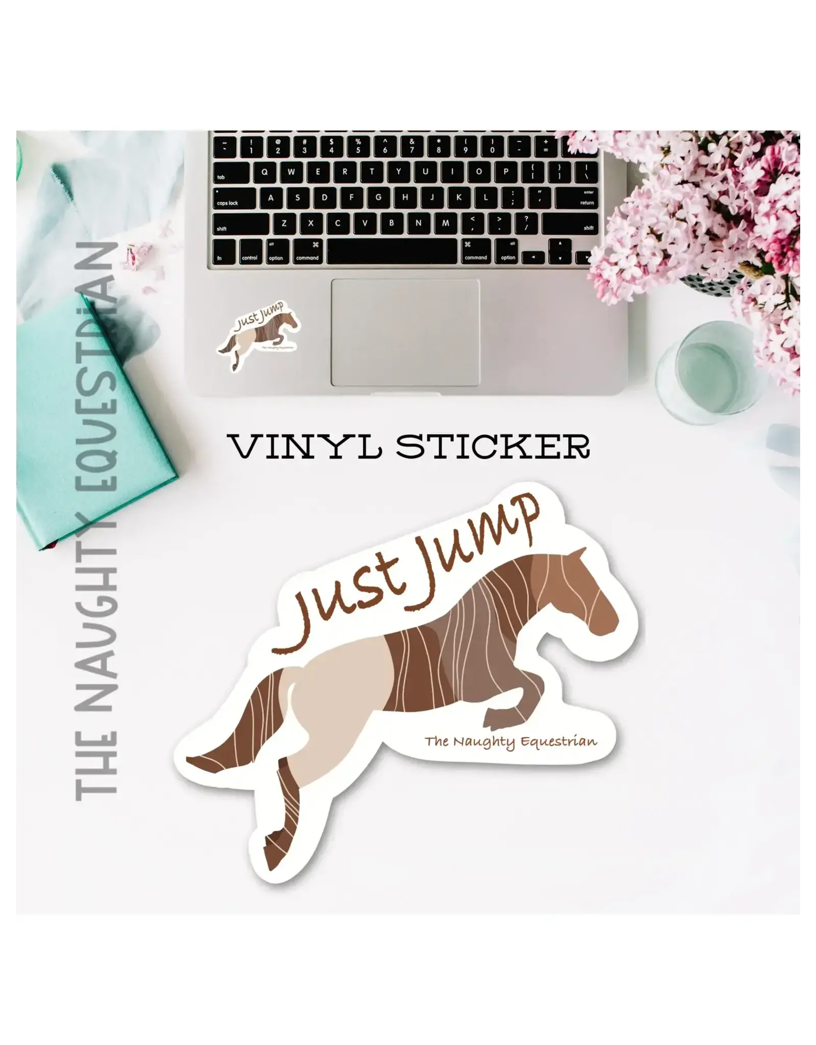 Just Jump Equestrian Horse Sticker 2"