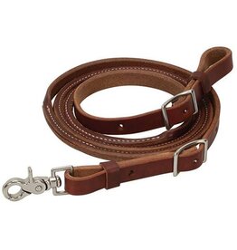 Oiled Canyon Rose Heavy Harness Round Roper Rein 3/4" X 7'