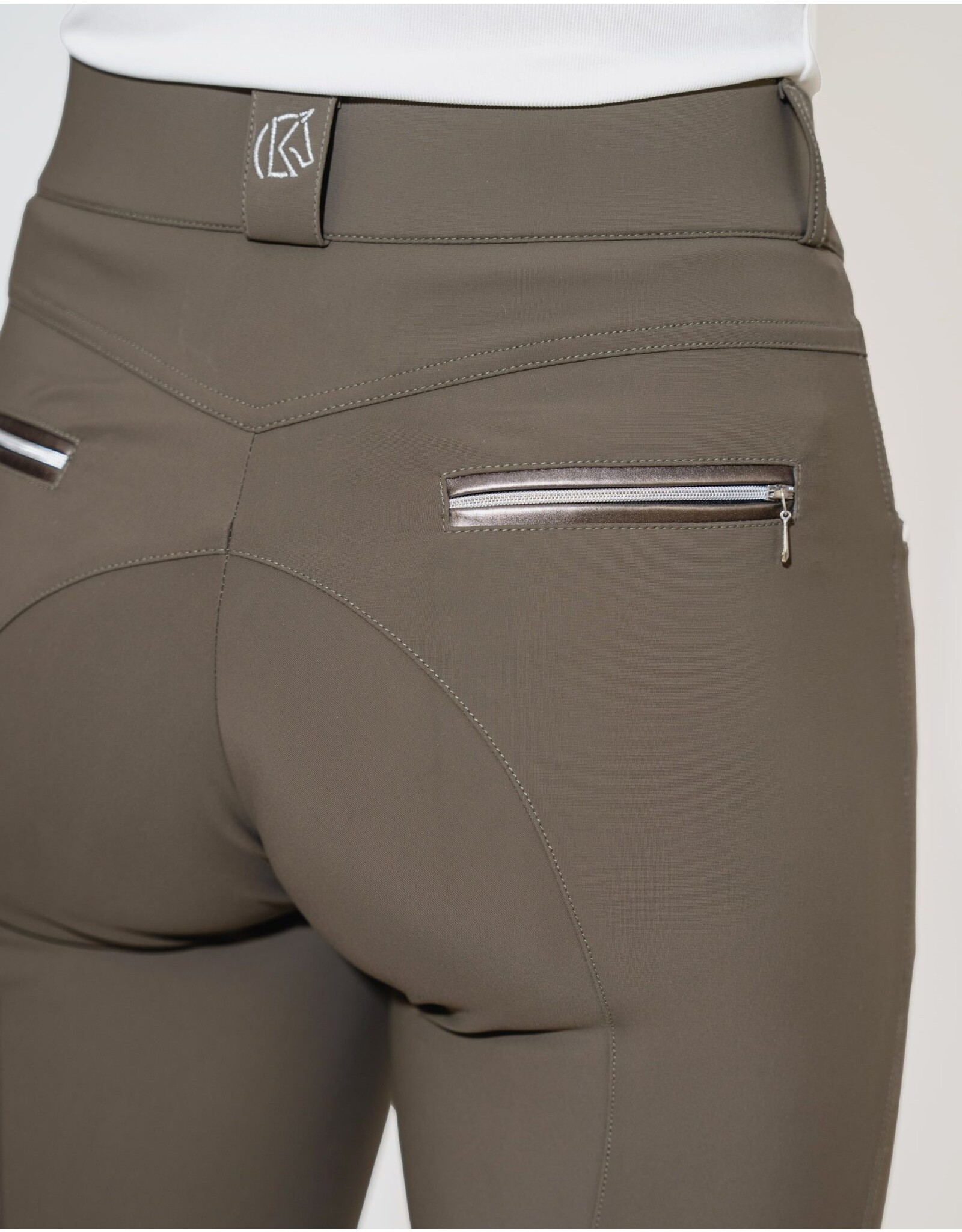 KL Select Gabrielle Breeches Knee Patch  Truffle/Copper
