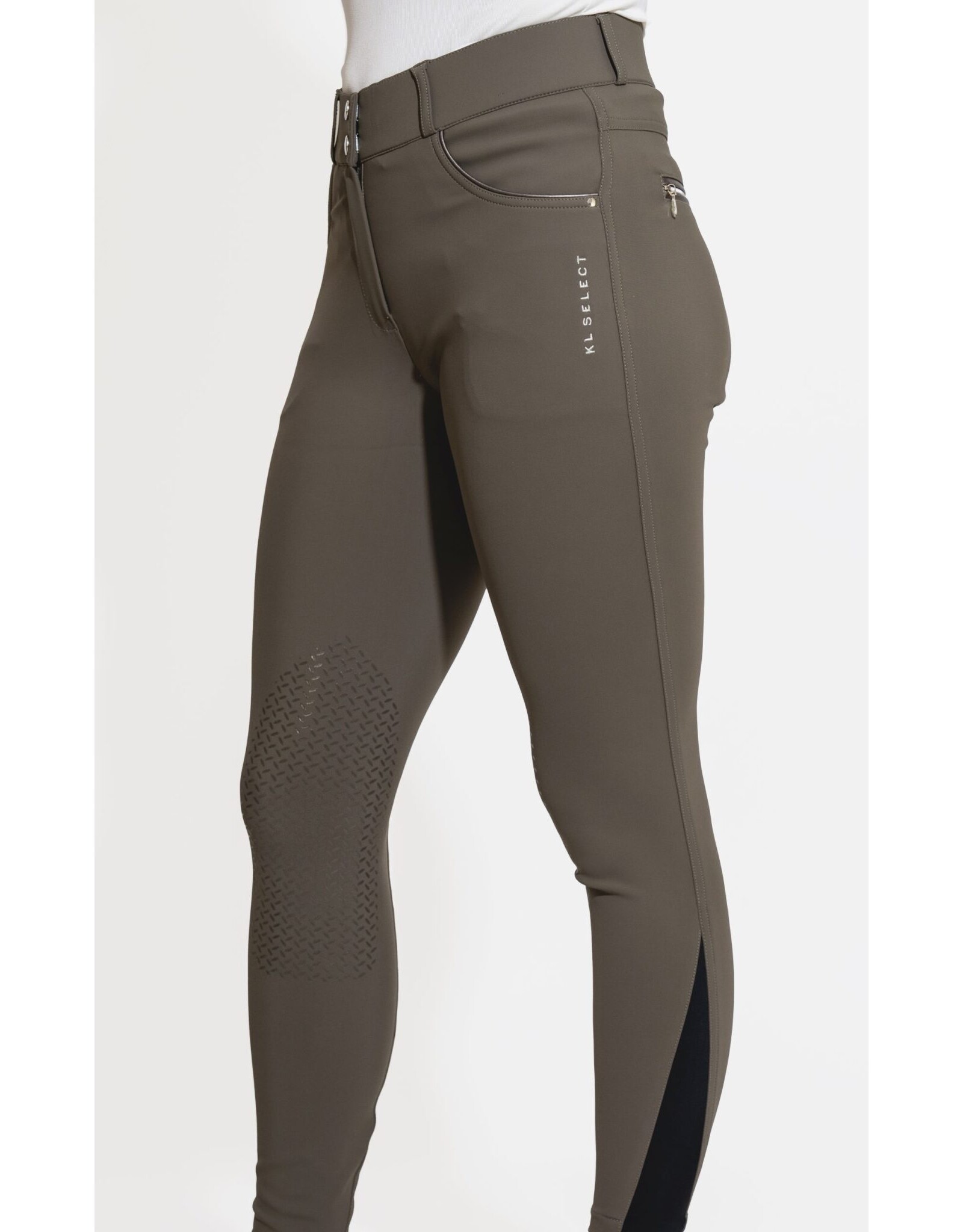 KL Select Gabrielle Breeches Knee Patch  Truffle/Copper