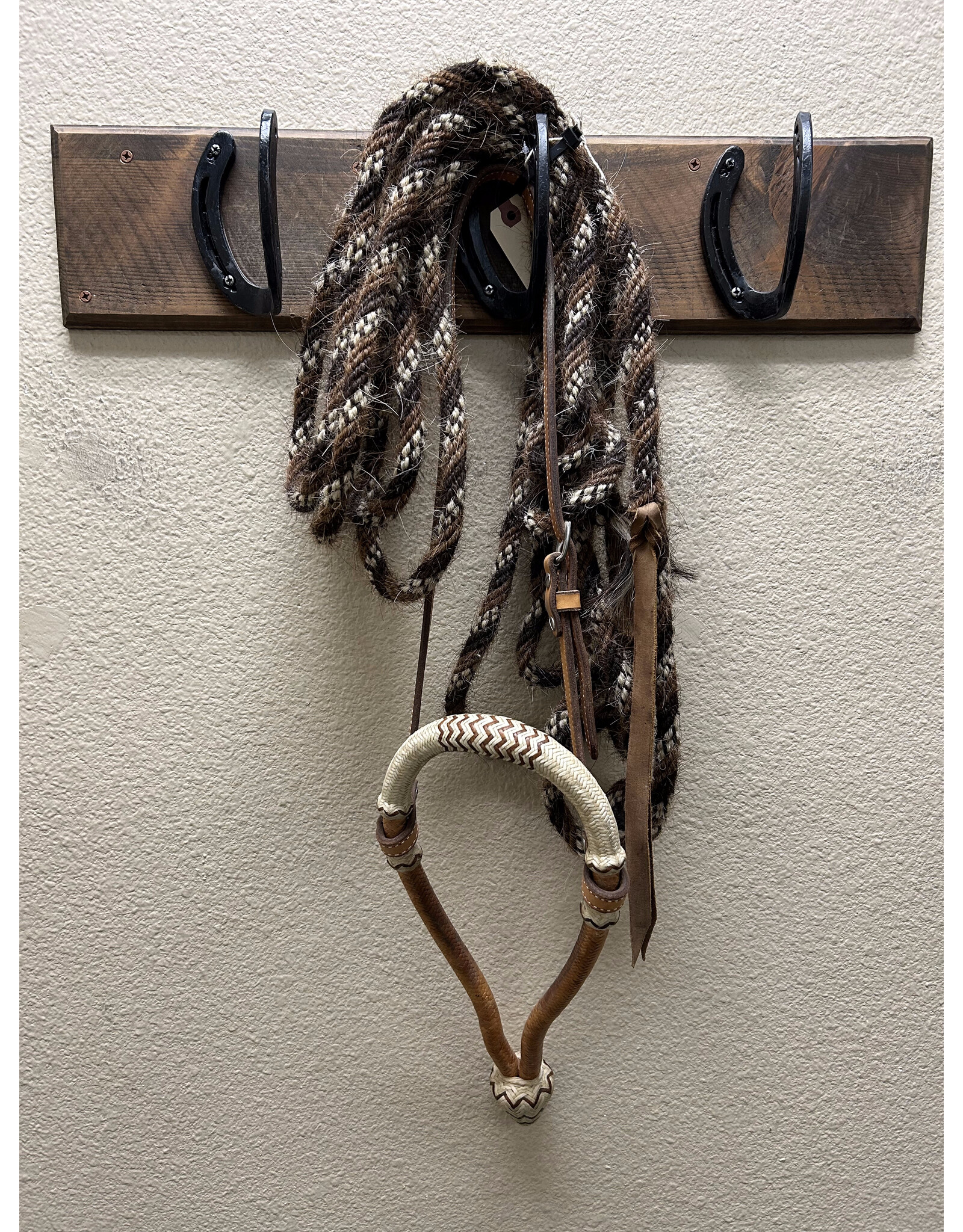 Murphy Leather Bosal with Mecate Horsehair Reins