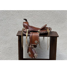 Kids Simco Western Saddle 12" with Tapaderos and Grommets
