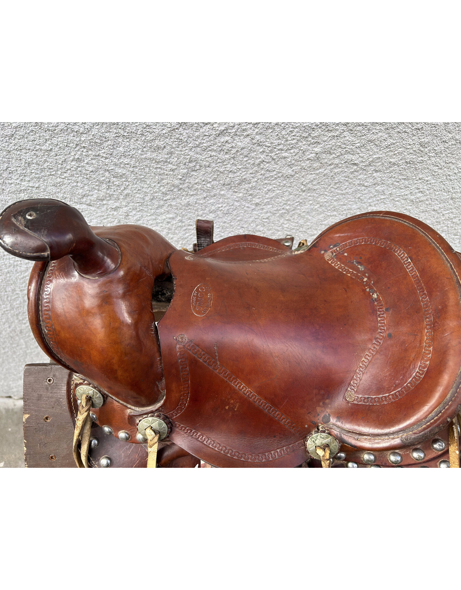 Kids Simco Western Saddle 12" with Tapaderos and Grommets