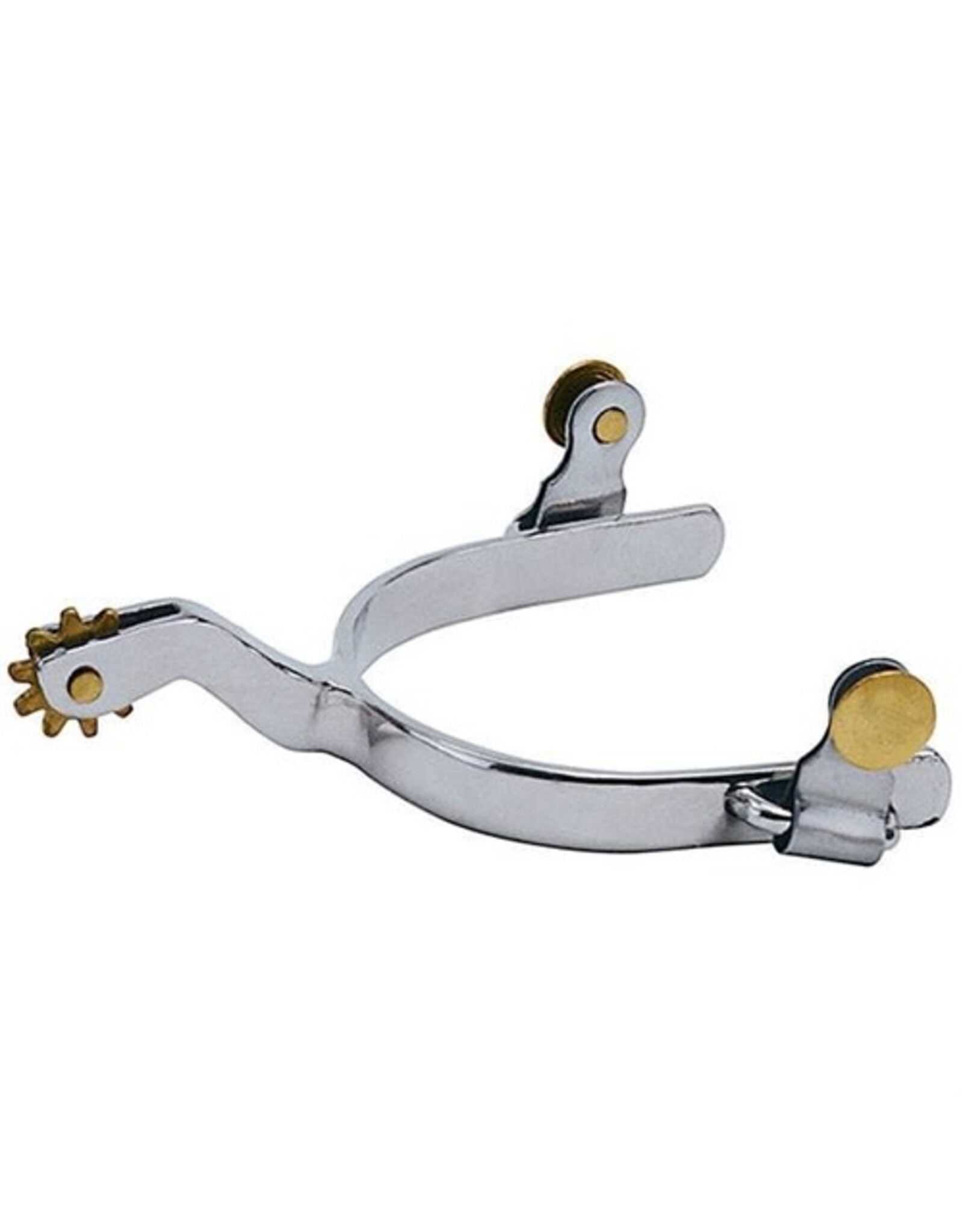 Spur Roping with Rowel Plain Band Men's Chrom Plated
