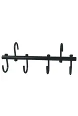 Portable 4-Hook Bridle Rack Black
