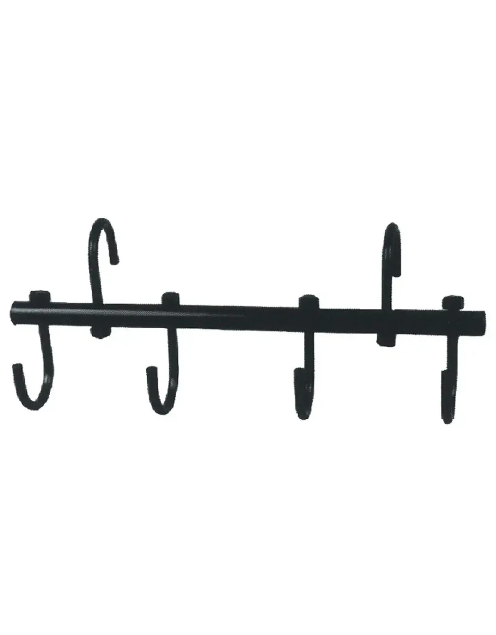 Portable 4-Hook Bridle Rack Black