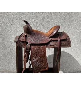 Western Saddle 15" Suede Seat Full Quarter Horse Bars
