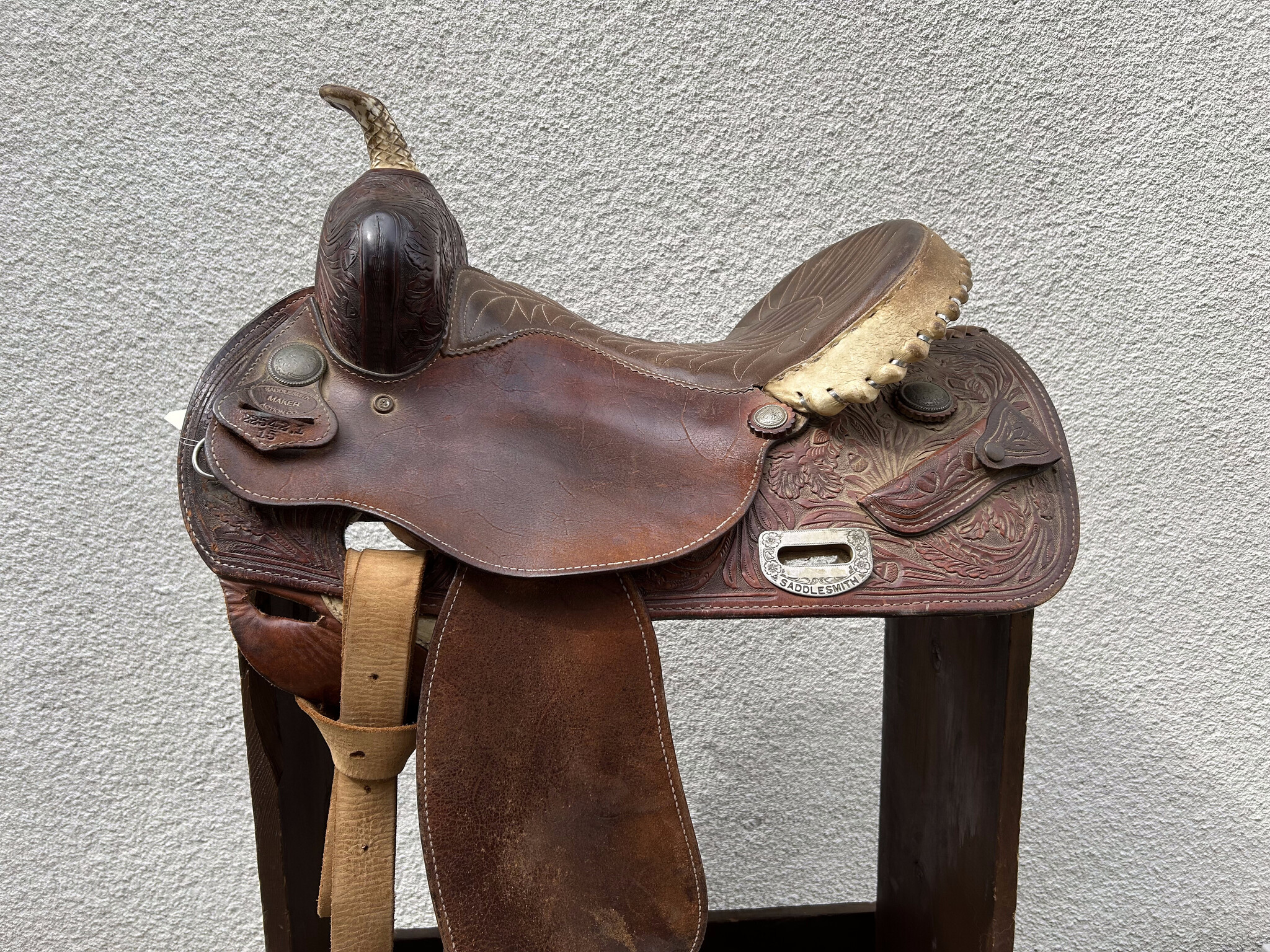 Saddlesmith Barrel Saddle 15" Full Quarter Horse Bars San Diego Saddlery