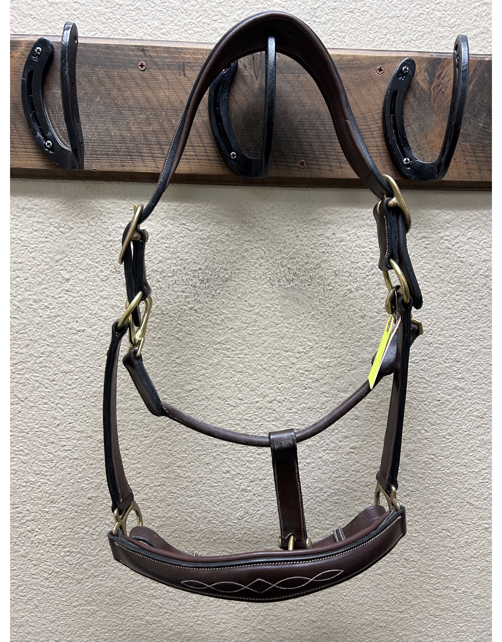 Dyon Leather Halter Brown, Horse