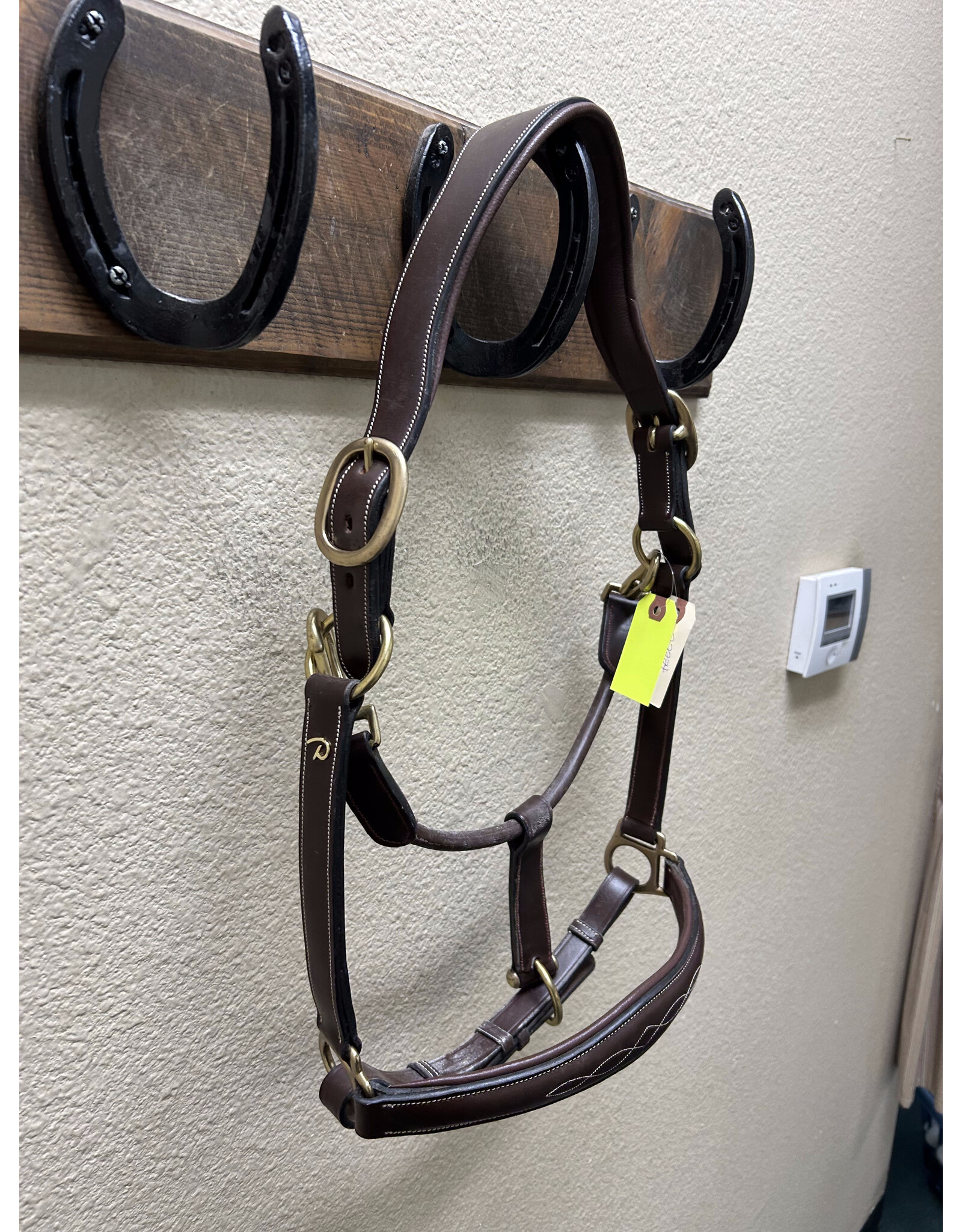 Dyon Leather Halter Brown, Horse
