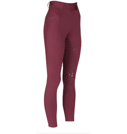 Aubrion Albany Youth Riding Tights Black Cherry