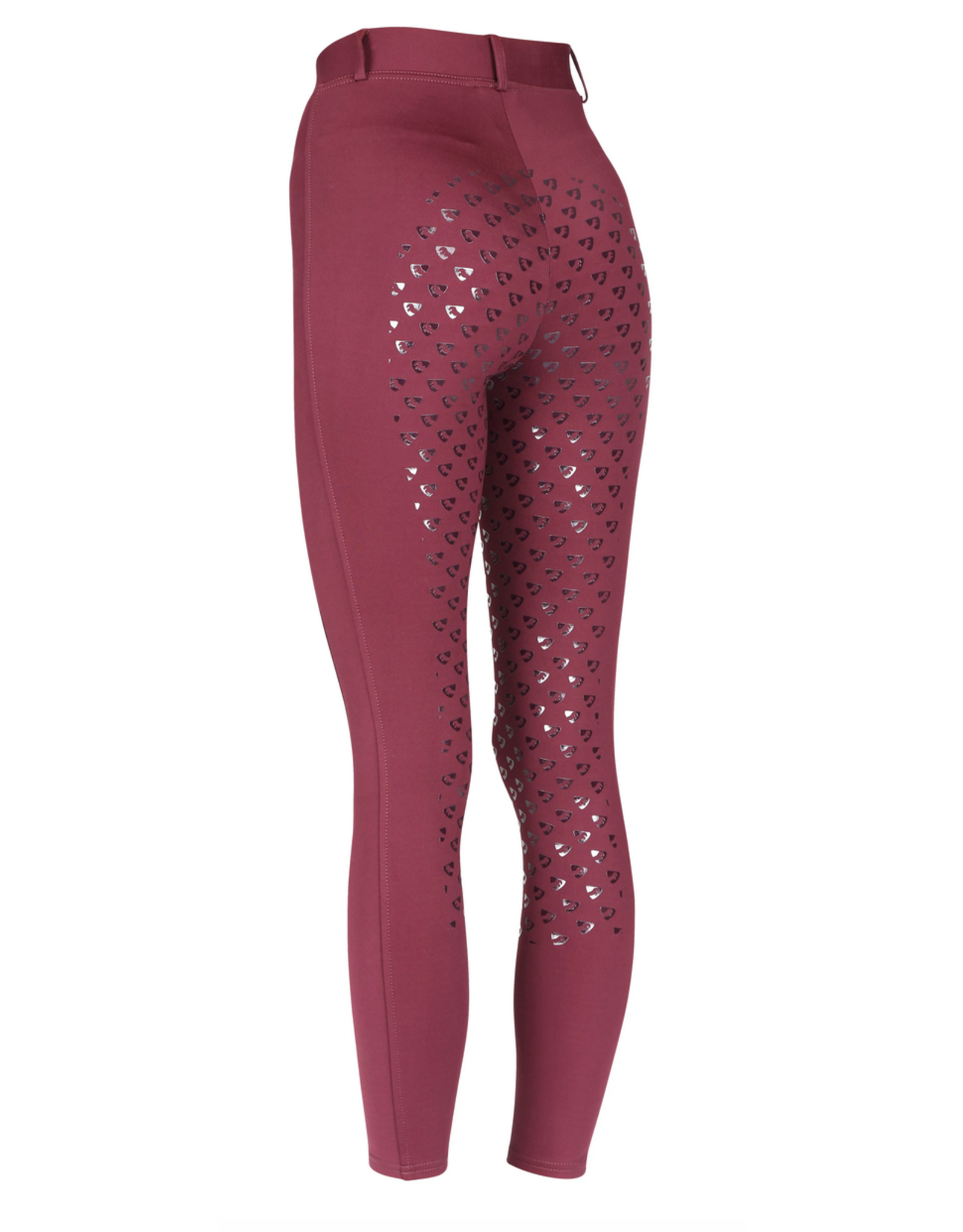 Aubrion Albany Youth Riding Tights Black Cherry