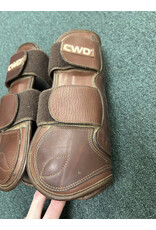 CWD Leather Open Front Boots w/ Velcro Size 3