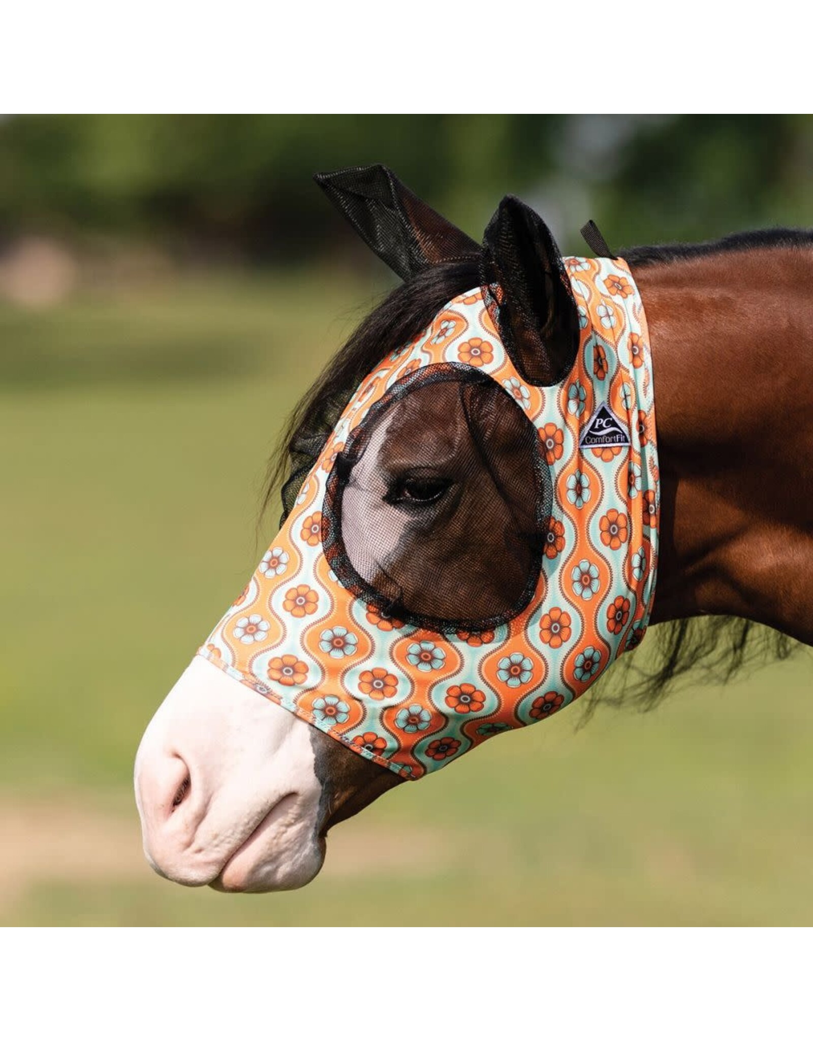 Professionals Choice Comfort Fit Lycra Fly Mask Print