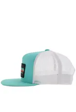 Hooey Brands Hat "Rodeo" Turquoise/ White w/Serape & Black Patch
