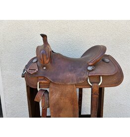 R. E. Beahn Cutting Saddle 16" Seat 6 1/2" Gullet SQHB