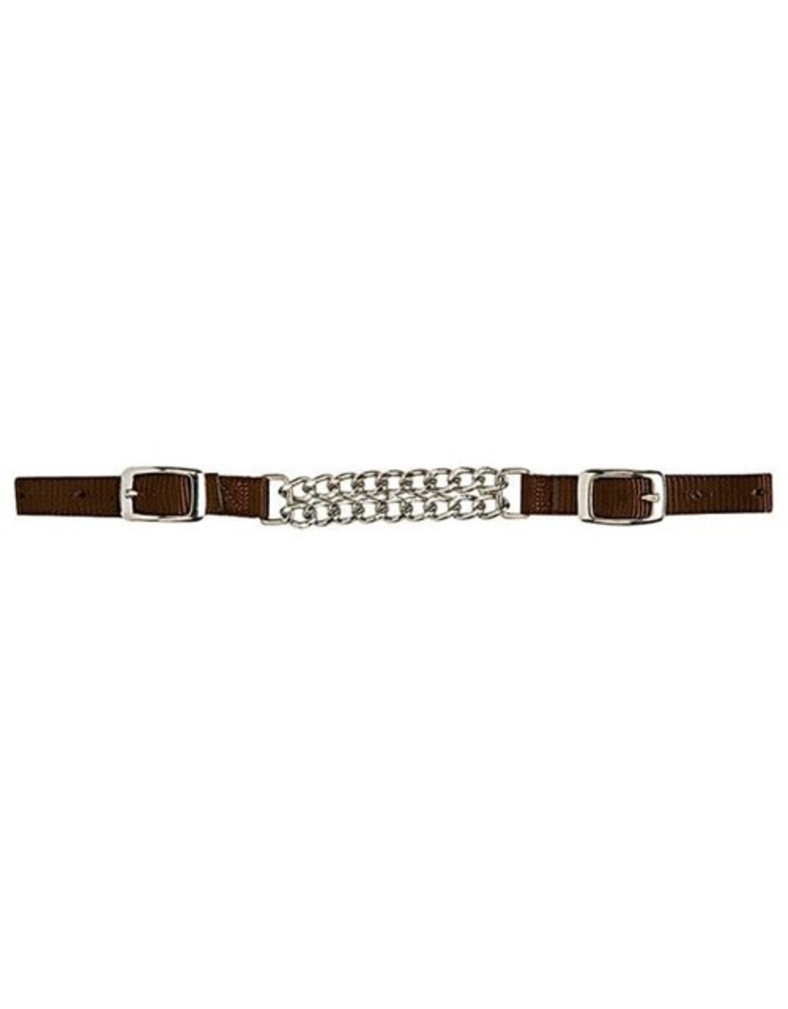 Weaver Nylon Curb Strap with 4-1/4" Double Flat Link Chain