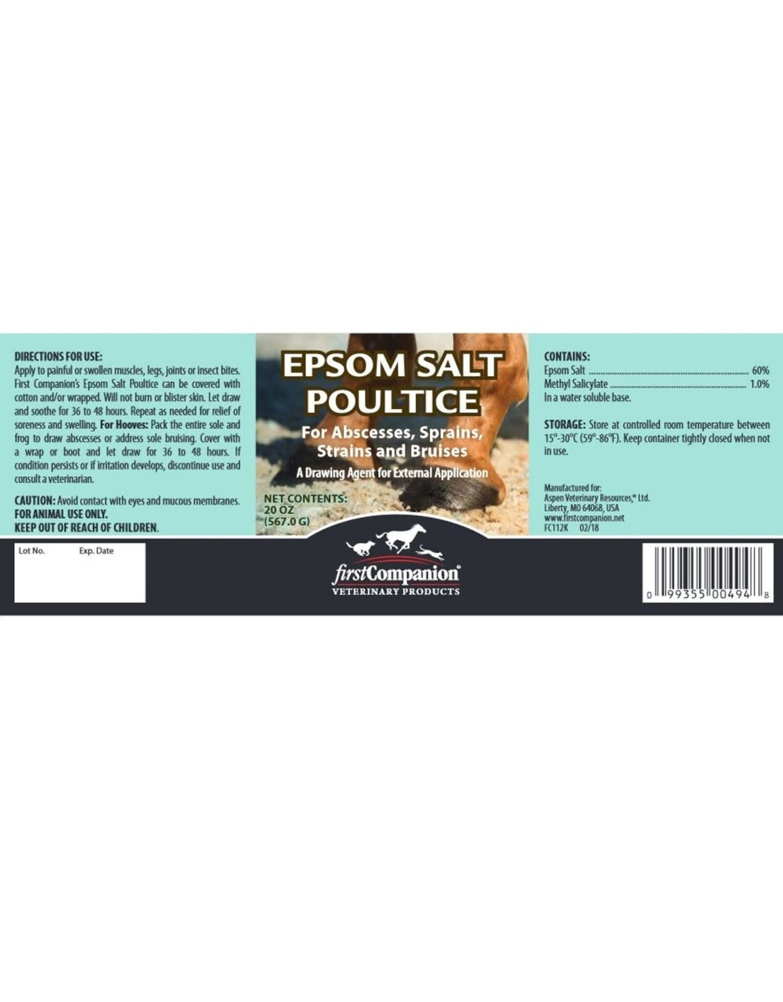 First Companion Epsom Salt Poultice 20 oz