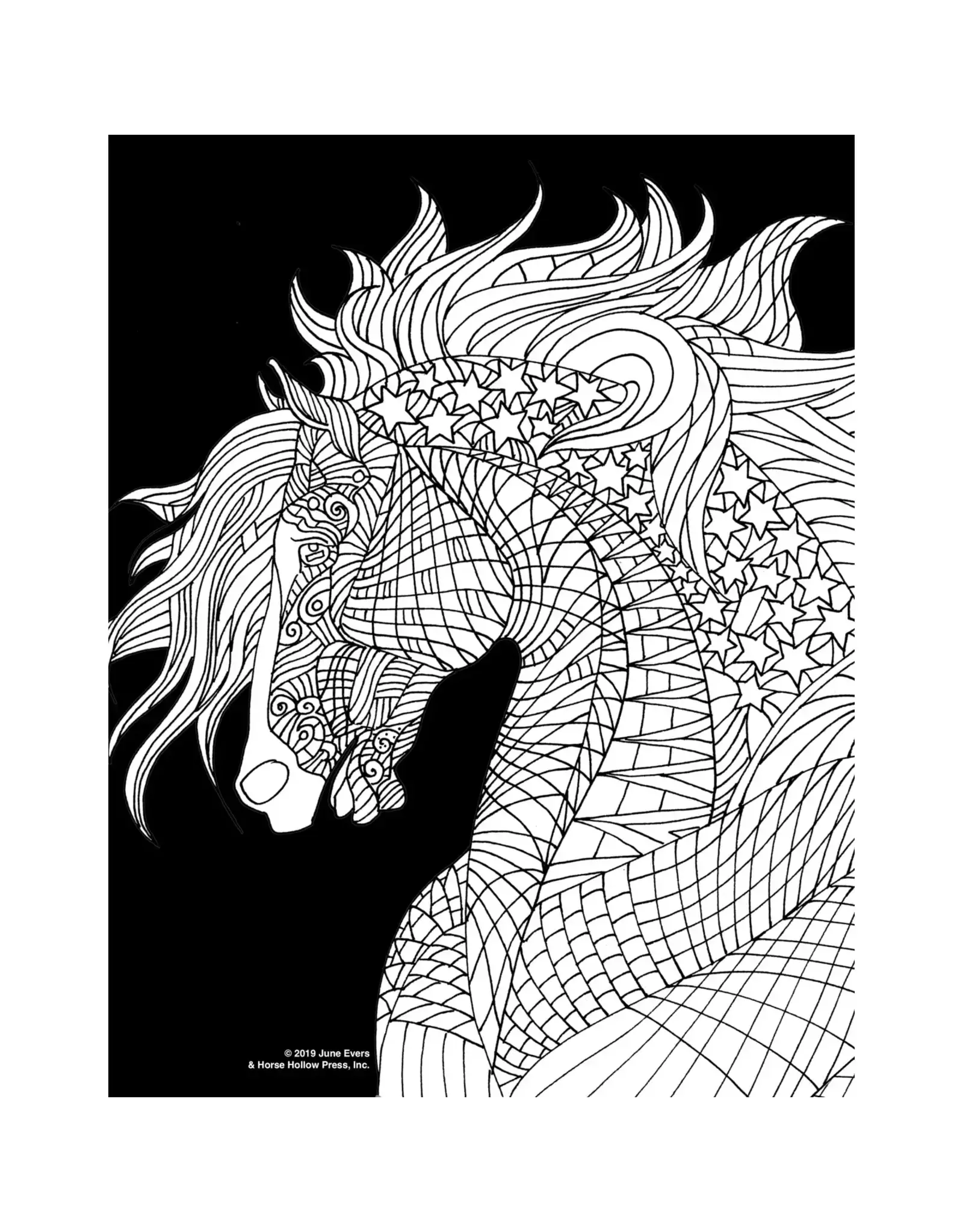 Horse Hollow Press Pretty Horses Coloring Kit w/ 24-Colored Pencils