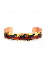 Copper Arts Inc. Bns 35 Colorful Handmade Horse Cuff Bracelet