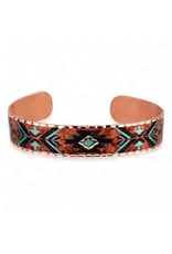 Copper Arts Inc. Bns 715 Flame Painted Native Cuff Bracelet