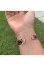 Copper Arts Inc. Bns 715 Flame Painted Native Cuff Bracelet