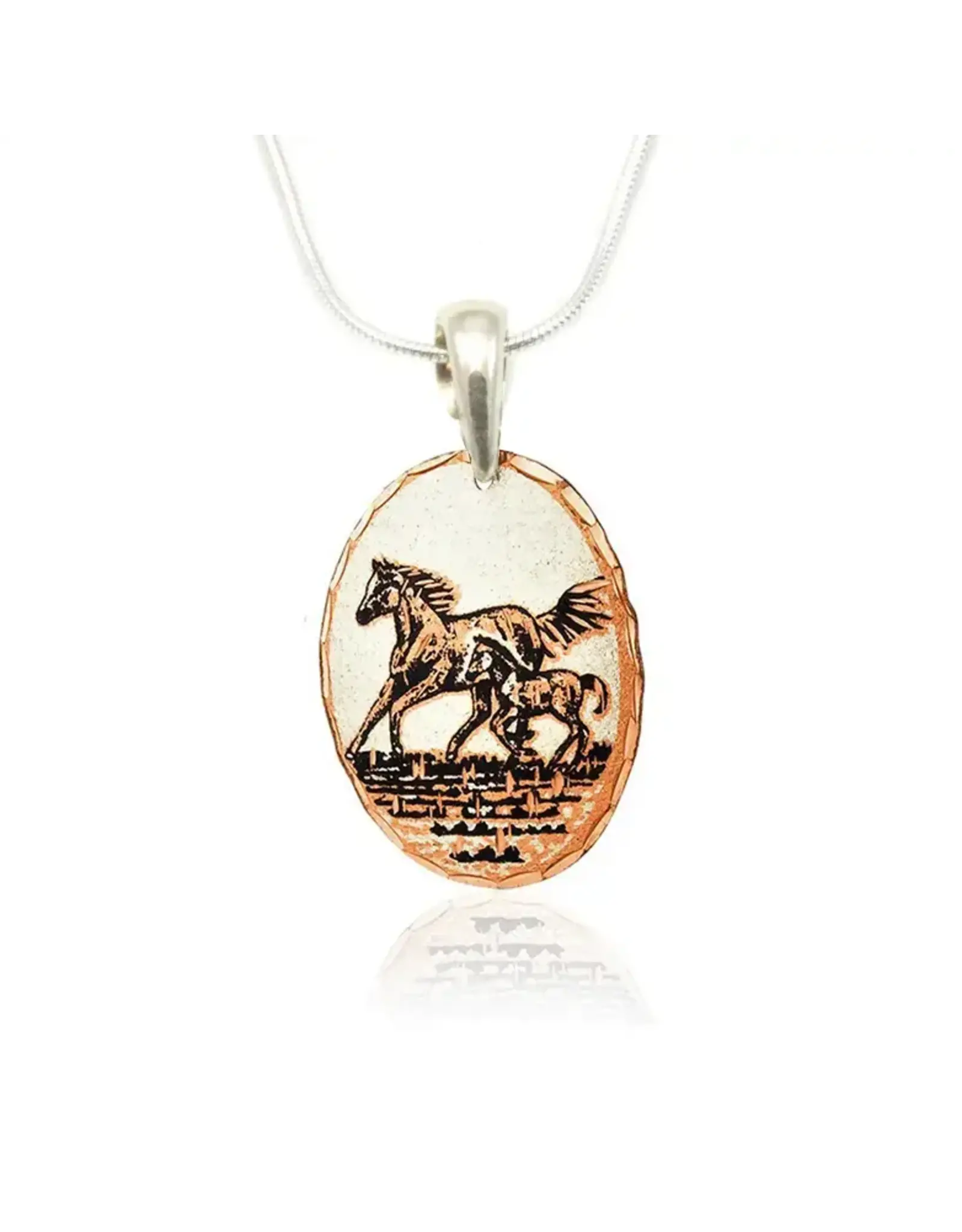 Copper Arts Inc. N D57 Horse and Foal Necklace