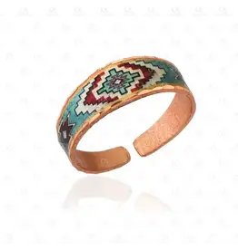 Copper Arts Inc. Rns 726 Adjustable Turquoise Native American Ring