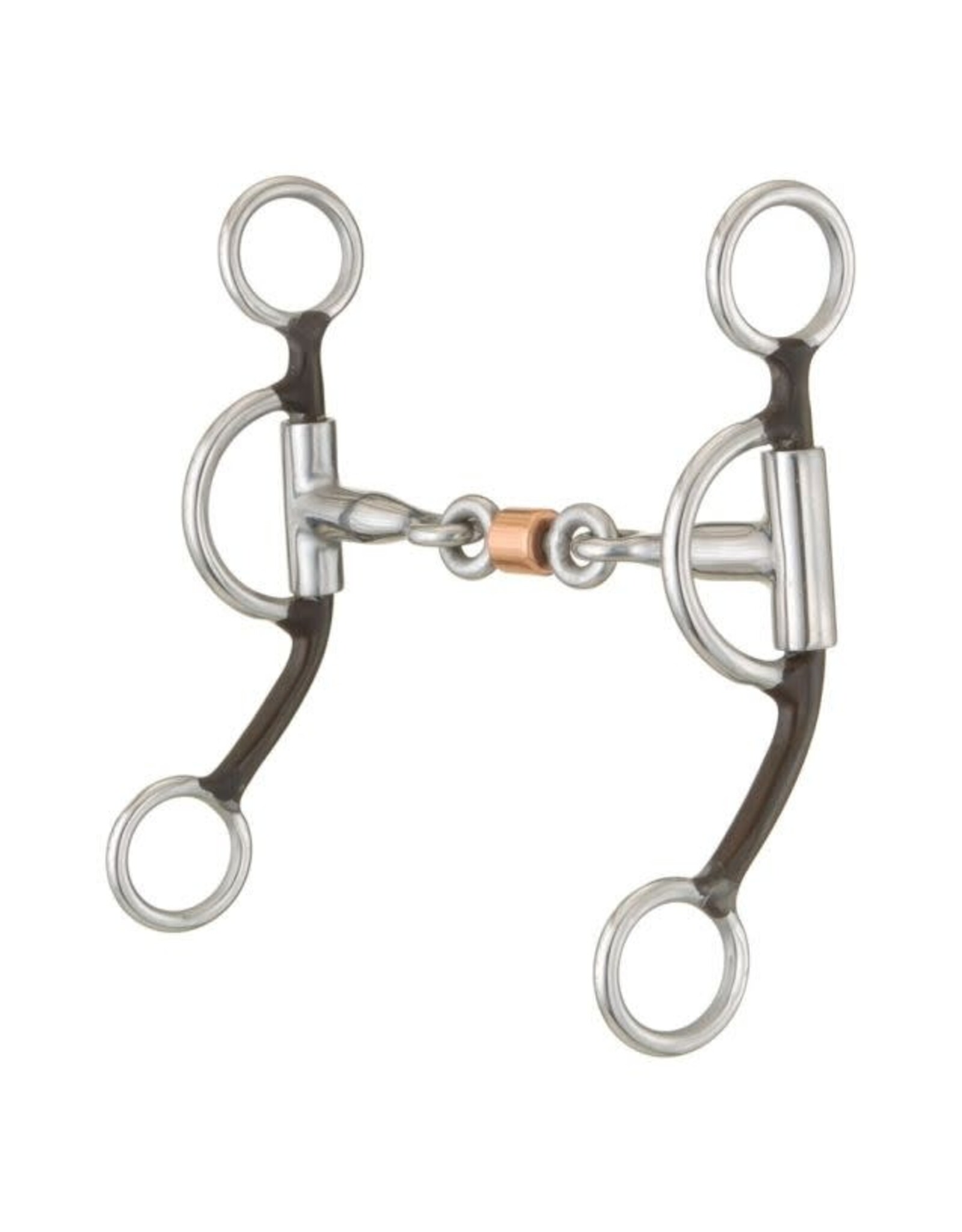 Tough 1 Antique Brown 3-Piece Snaffle Bit 5"