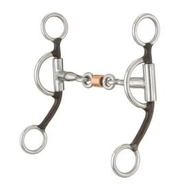 Tough 1 Antique Brown 3-Piece Snaffle Bit 5"