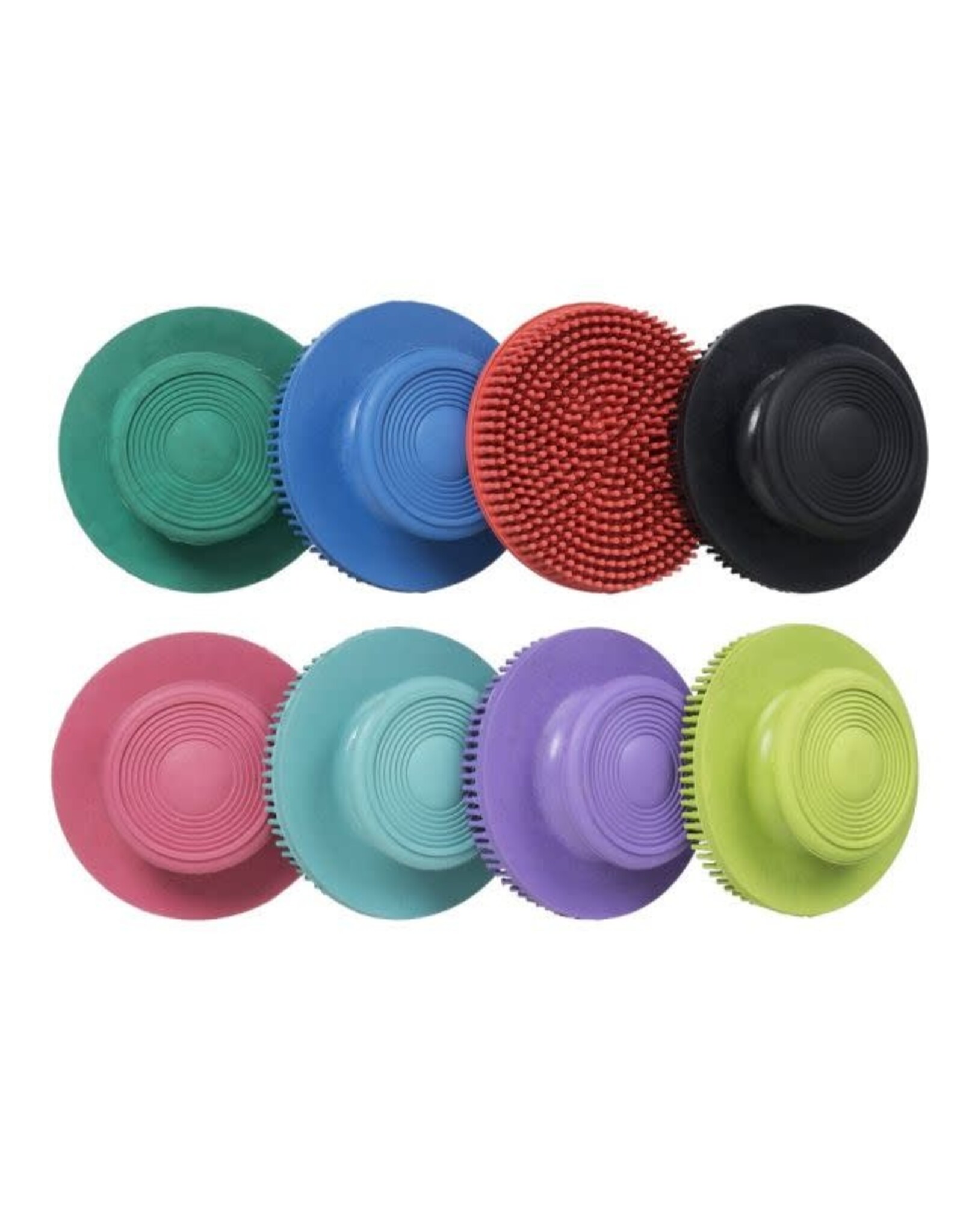 Tough 1 Curry Soft Face Round Rubber Brush Assorted Colors