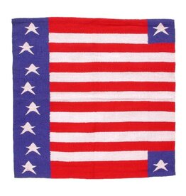 Tough One Stars and Stripes Acrylic Blend Saddle Blanket 32"X32"