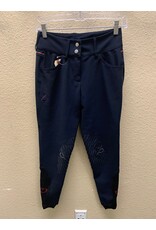 Navy Red Stripe Cavalleria Toscana TEAM Breeches