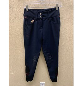 Navy Red Stripe Cavalleria Toscana TEAM Breeches