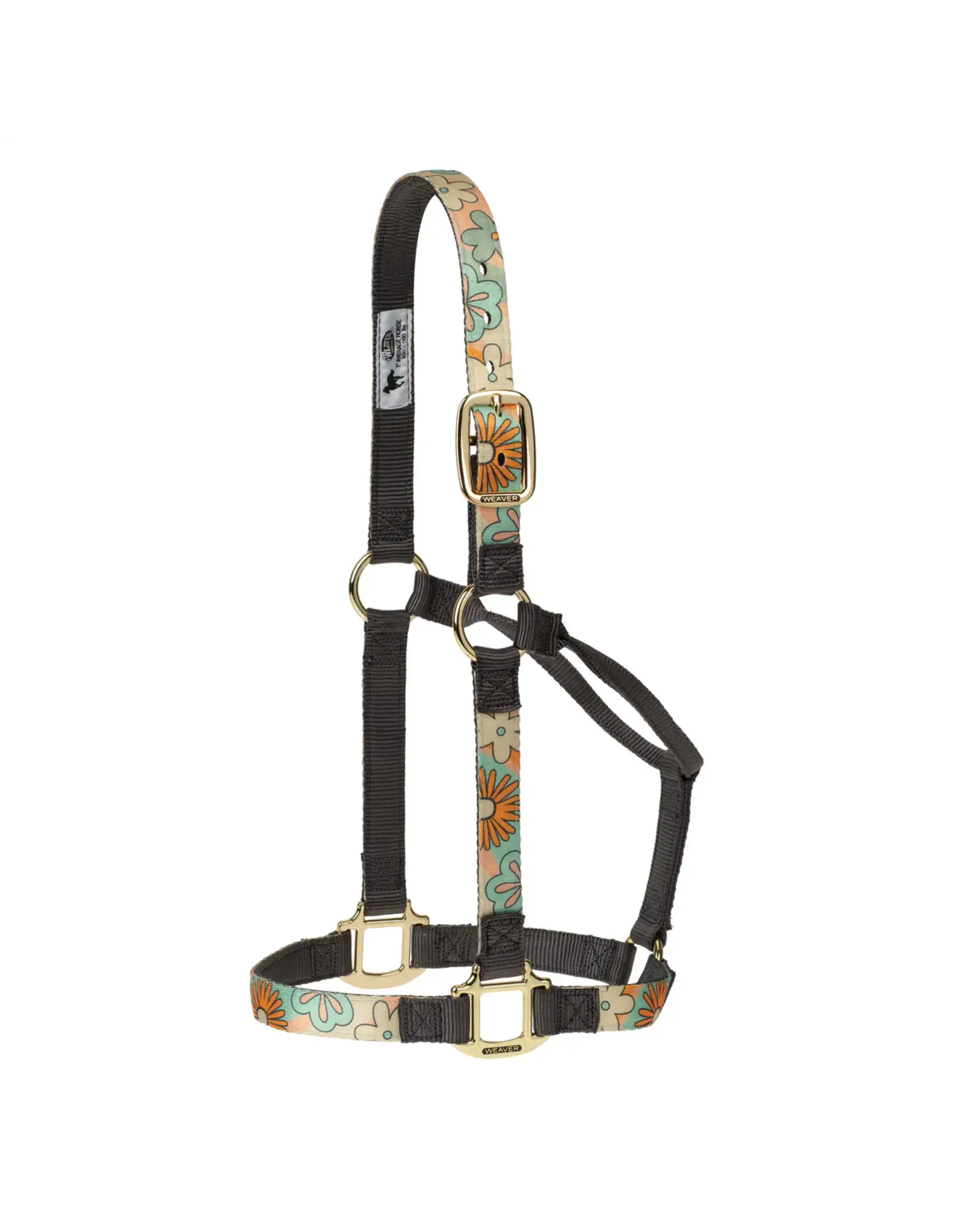 Weaver Non-Adjustable Nylon Patterned Halter 1" Weaver