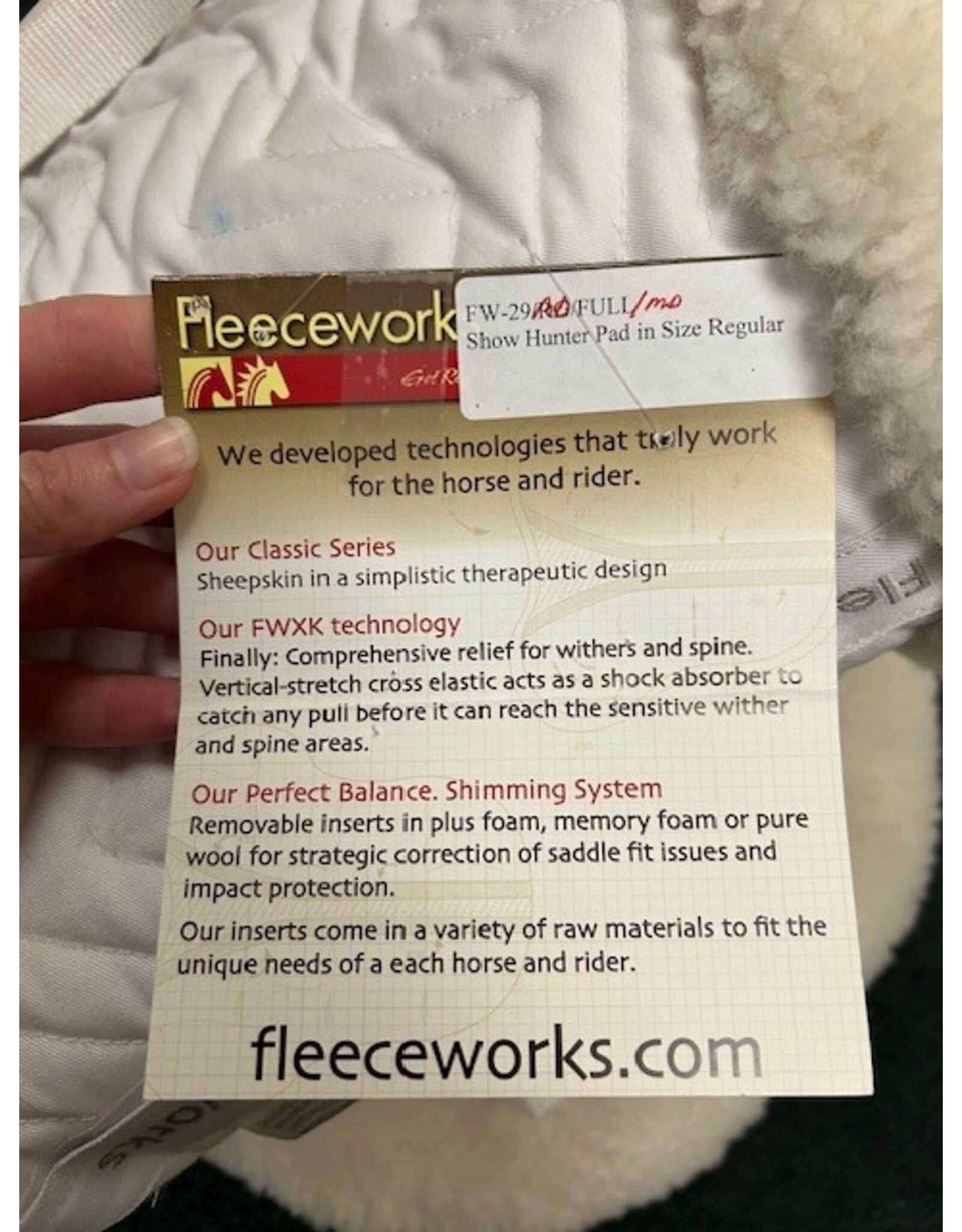 Fleeceworks Show Hunter Pad Medium