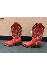 JB Dillon Womens Western Boots Red 7.5B