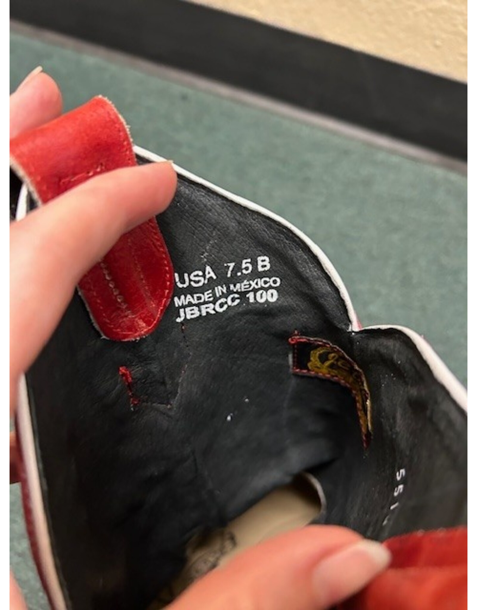 JB Dillon Womens Western Boots Red 7.5B