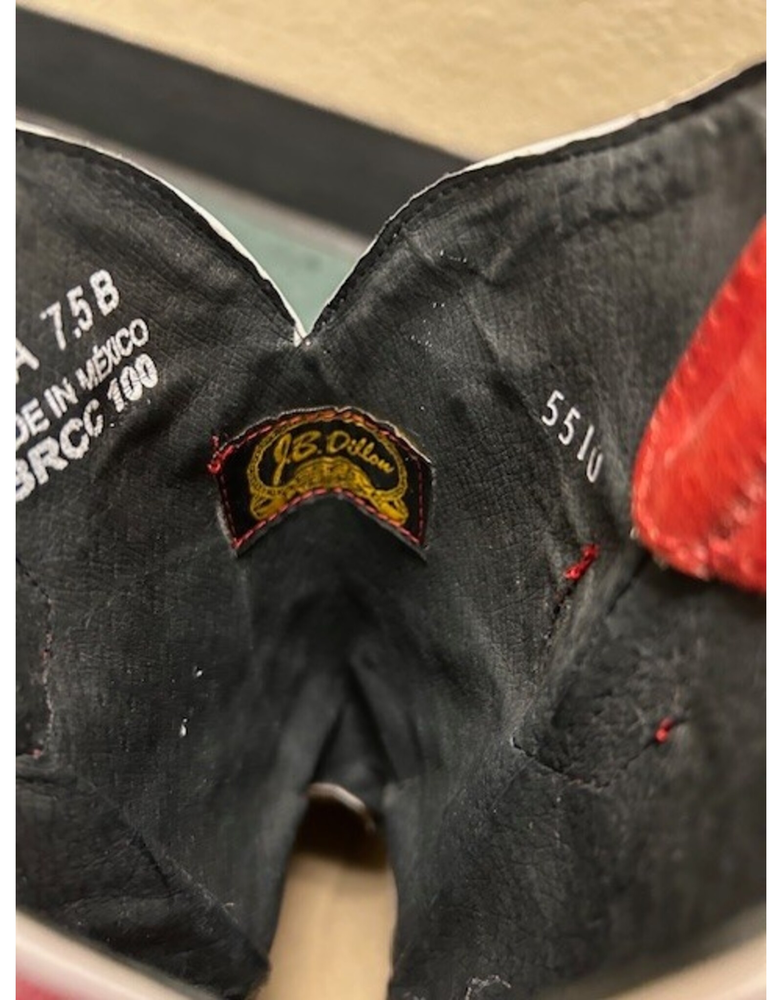 JB Dillon Womens Western Boots Red 7.5B