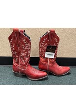 JB Dillon Womens Western Boots Red 7.5B