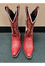 JB Dillon Womens Western Boots Red 7.5B
