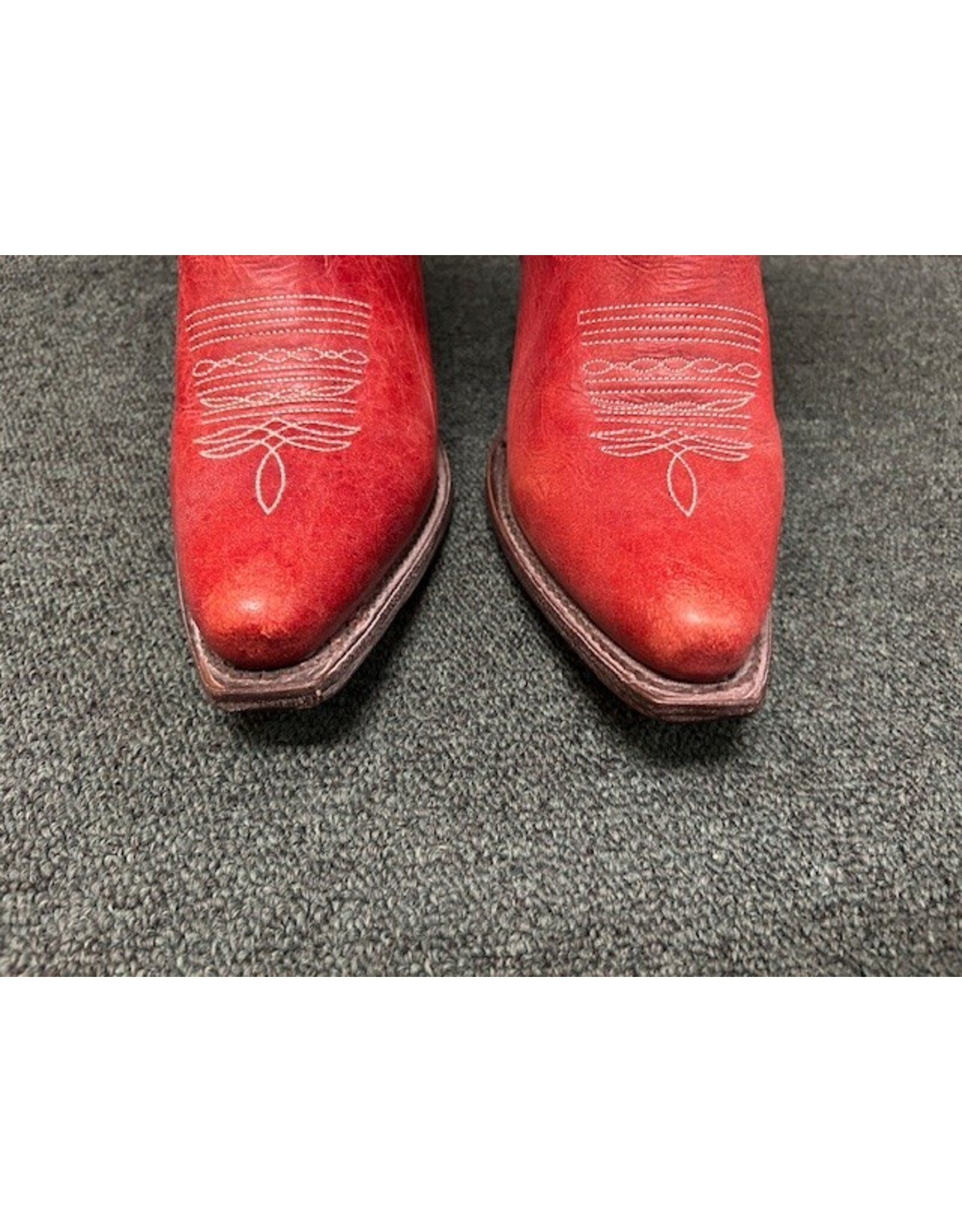 JB Dillon Womens Western Boots Red 7.5B